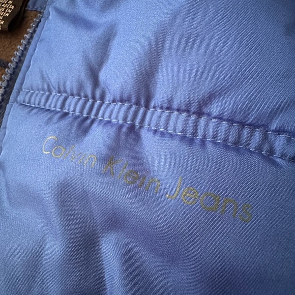 NWOT Calvin Klein Large puffer jacket with pockets and removable hood - Picture 3 of 8